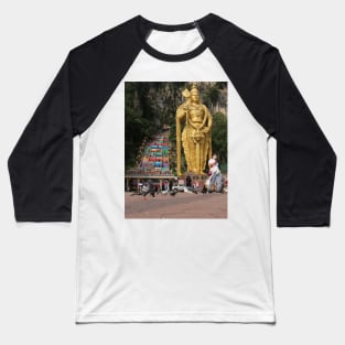 Lord Murugan statue and stairs to the Batu Caves temple Baseball T-Shirt